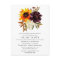 Fall Flowers Bridal Shower Invitation