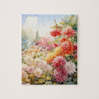 Fall Flowers Chrysanthemums Puzzle 110 Pcs. 8"x10"