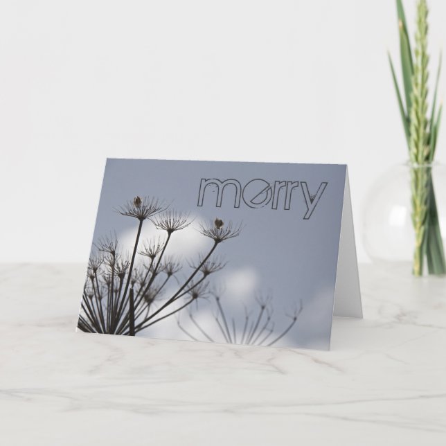 Fall Flowers Holiday Card (Front)