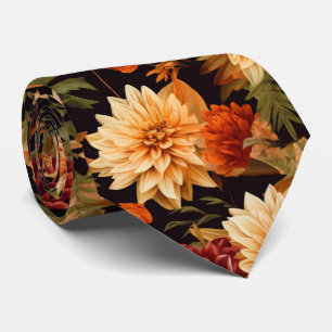 Fall Flowers on Black Tie