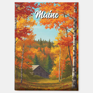 Fall Foilage Maine Travel Magnet