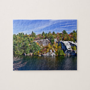 Fall Foliage around Lake Minnewaska Jigsaw Puzzle