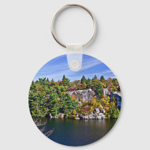 Fall Foliage around Lake Minnewaska Keychain