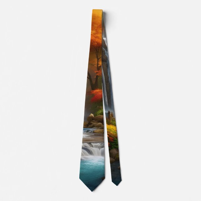 Fall foliage at the waterfall tie (Front)