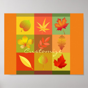 Fall Foliage Autumn Leaves Thunder_Cove Poster