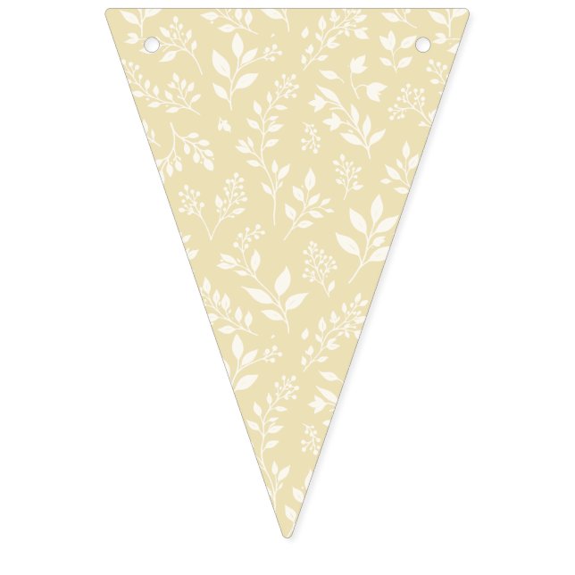 Fall Foliage Neutral - Golden Wheat Bunting Flags (First Flag)
