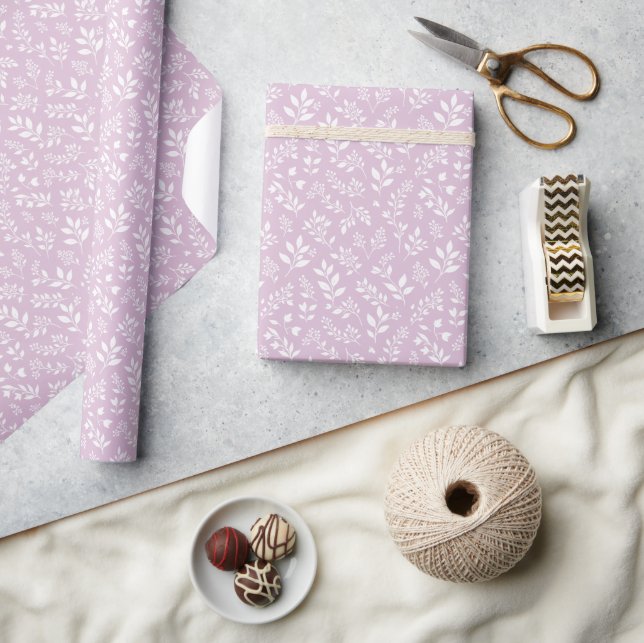 Fall Foliage Neutral - Warm Lilac Wrapping Paper (Crafts)