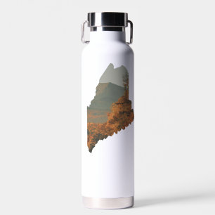 Fall Foliage on Katahdin in Maine Water Bottle
