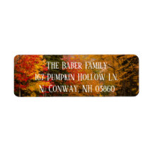Fall Foliage Return Address Label