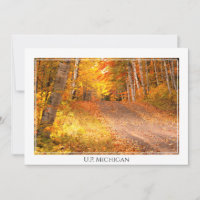 Fall Foliage Rural Road U.P. Michigan Photography