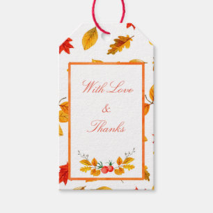 Fall Foliage Rustic Autumn Leaves Gift Tag