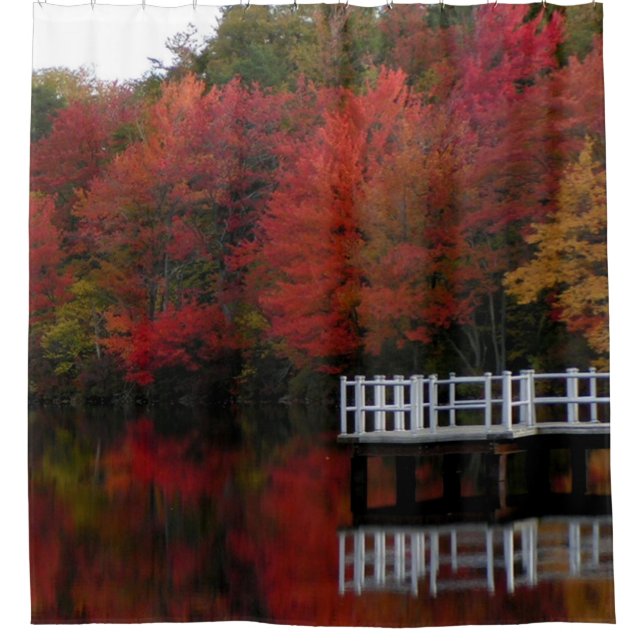 Fall Foliage Shower Curtain (Front)