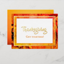 Fall Foliage Thanksgiving Invitation Post Card