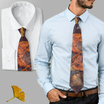 Fall foliage tie<br><div class="desc">Embrace the beauty of autumn with this stunning neck tie featuring a photo of fallen leaves. The rustic brown and orange hues will perfectly complement any outfit, making it a great seasonal accessory or thoughtful gift for a nature lover.</div>