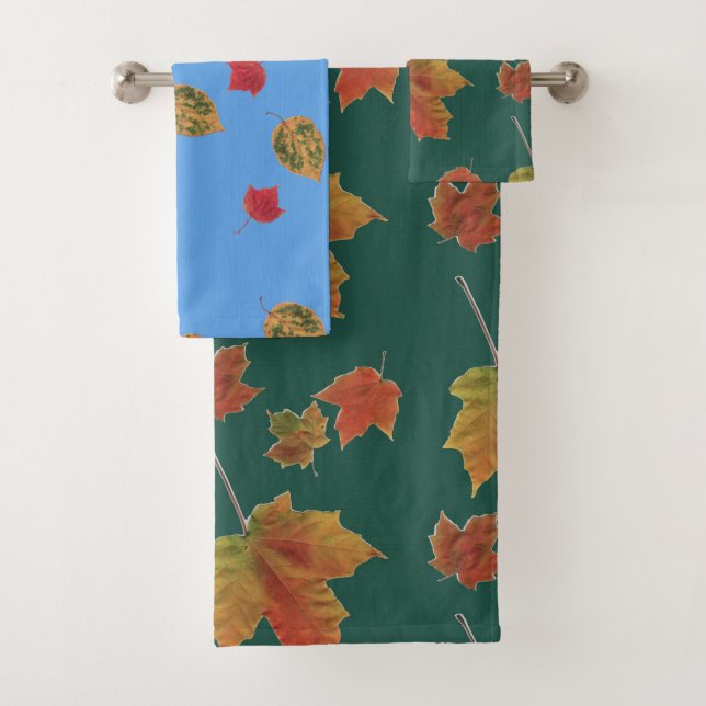 Fall Foliage towel set (Insitu)