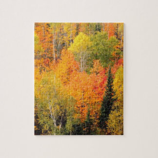 Fall Foliage Valley Autumn Season Photo Jigsaw Puzzle