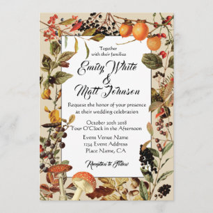 Fall Foliage Wedding Invitation
