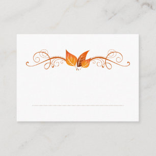 Fall Foliage Wedding Place Card 3