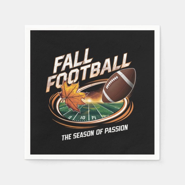 fall football napkin (Front)