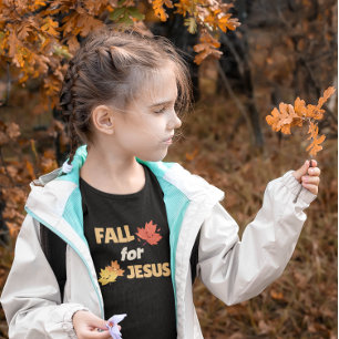 Fall for Jesus - Customizable Autumn Leaves Toddler T-shirt