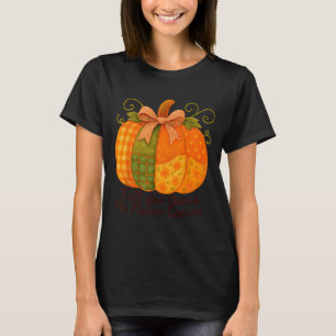 Fall For Jesus He Never Leaves Pumpkin Autumn Chri T-Shirt