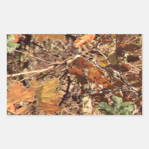 Fall Forest Bush Camouflage Sticker