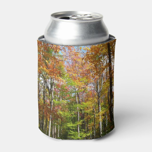 Fall Forest II Autumn Landscape Photography Can Cooler (Can Front)