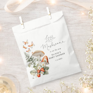Fall forest little mushroom baby shower favour bag