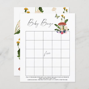 fall forest mushrooms - Baby Bingo game