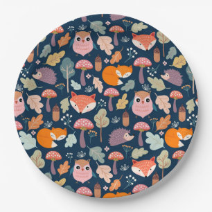 Fall/Forest Paper Plate