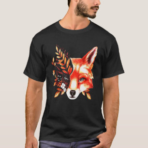 Fall Fox Beautiful Animal Hello Autumn T-Shirt