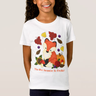 Fall Fox Custom Kid's T-Shirt