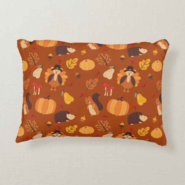 Fall Friends Accent Pillow (Back)
