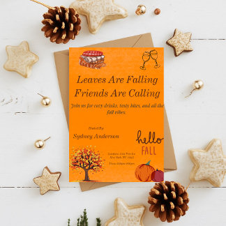 Fall Friends and Family Party Invitation