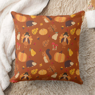 Fall Friends Throw Pillow