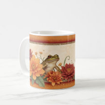 Fall Frogs and Floral Elegance