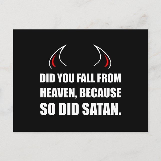 Fall From Heaven Satan Postcard (Front)
