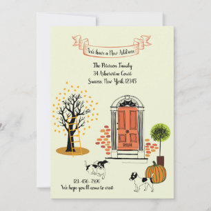 Fall Front Door Moving Announcement