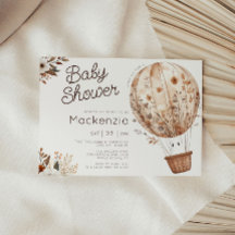 Fall Ghost Hot Air Balloon Baby Shower