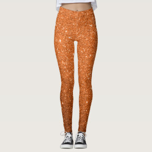 Fall Glitter All-Over-Print Leggings