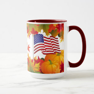 Fall Glory Patriotic Mug