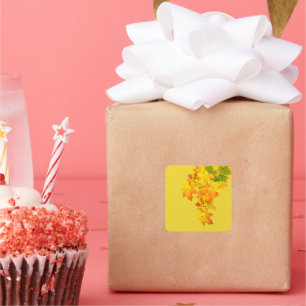 Fall Glory square stickers