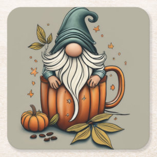 fall gnome coaster