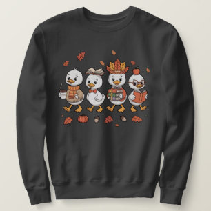 Fall Goose Teacher Kindergarten Preschool Book Sweatshirt