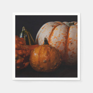 Fall Gourds and Pumpkin Napkin