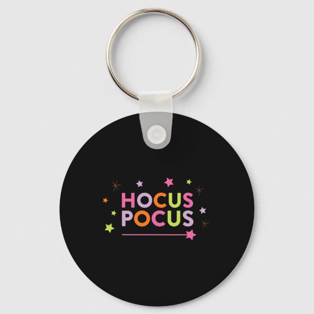 Fall Graphic Tees - Hocus Pocus Pink  Keychain (Front)