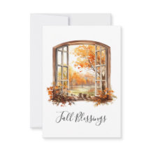 Fall Greeting Card Autumn Landscape
