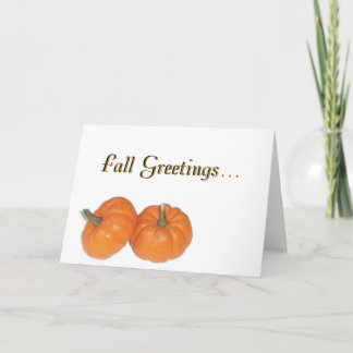 Fall Greetings... Holiday Card