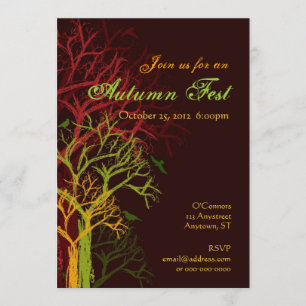 Fall Halloween Fest Invitation