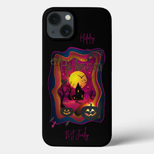 Fall Halloween Party " trick or treat" funny iPhone 13 Case